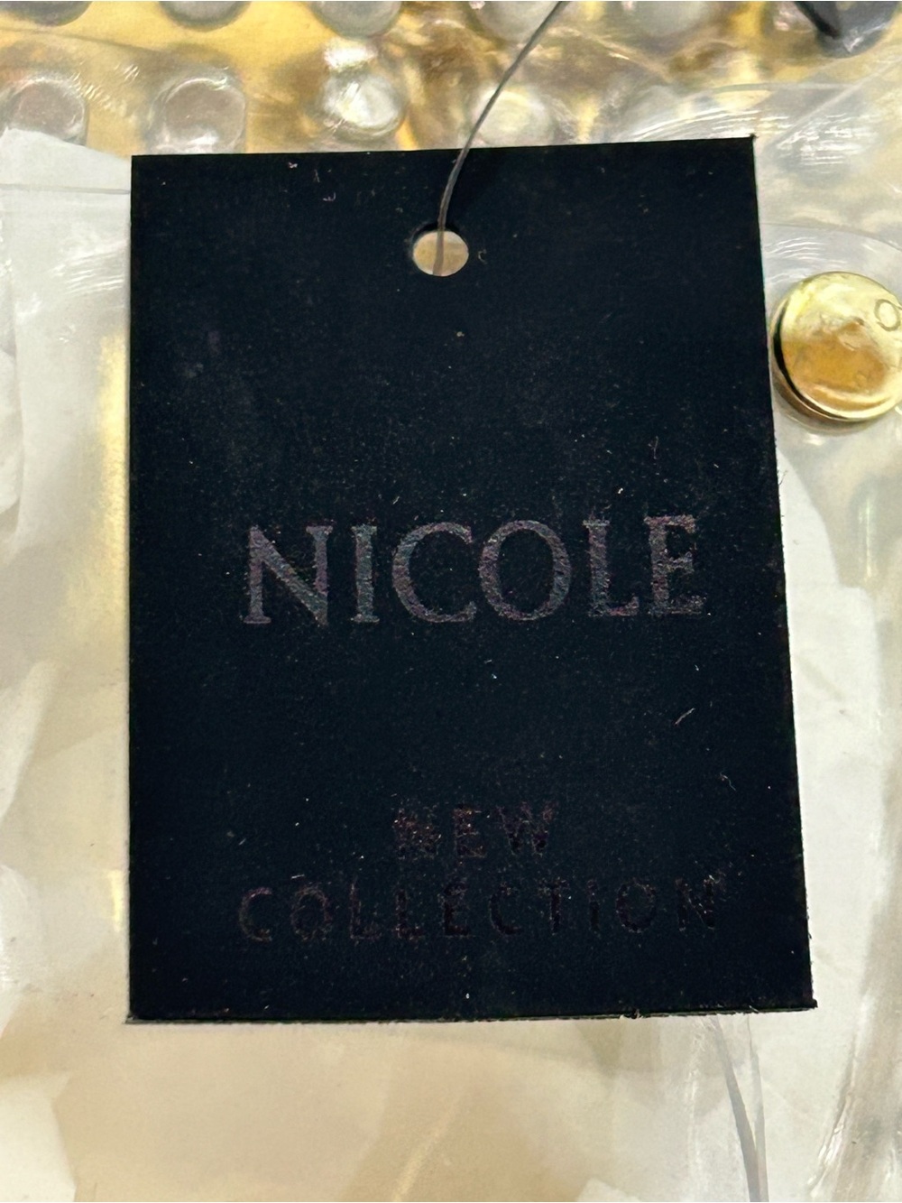 Nicole Clear Crystal-Studded Phone Crossbody Bag & a Clear Belt Approx. 4.5 x 7 - Picture 8 of 10